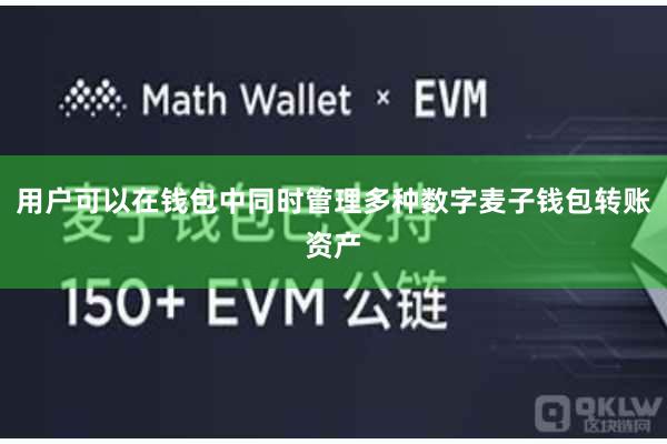 用户可以在钱包中同时管理多种数字麦子钱包转账资产
